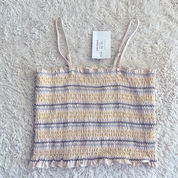 Hem & Thread Tops Nwt Smocked Crop Top Poshmark